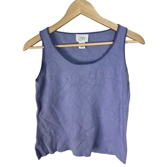 Ann Taylor Loft Vintage Purple Tank Top Size Medium Women’s Y2K - Picture 1 of 5